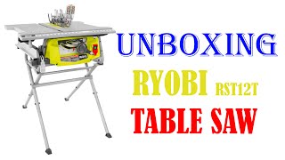 Unboxing Ryobi 15 AMP 10 inch Table Saw * Setting up a beginner woodwork shop #TheMartinCrew