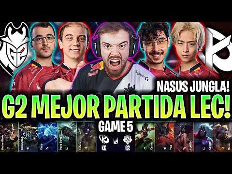 G2 EN LA MEJOR PARTIDA DE LA LEC! 😱SACAN NASUS JUNGLA!🔥 | G2 vs KC Game 5 LEC FINAL 2026 IBAI