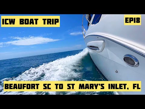 Solo ICW Boat Trip - NY to FL ep18 Beaufort SC to St Mary’s Inlet FL