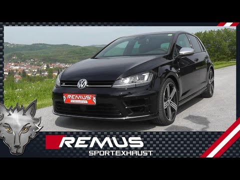 VW Golf VII R 4motion, type AU, Mod. 2014 with REMUS cat-back sport exhaust system