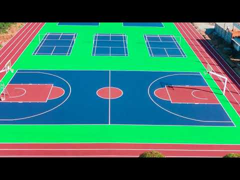 Synthetic Basketball Court