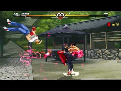 Axel vs Jin | Nostalgic Fight ! | Street of Rage x TEKKEN
