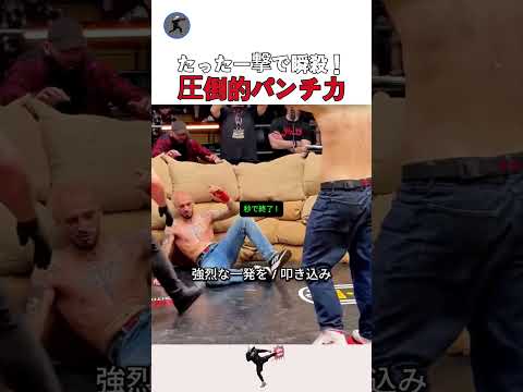 たった一撃で瞬殺！圧倒的パンチ力