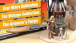 The Armorer's Forge 3.75" Scale Playset - Star Wars TVC Unboxing