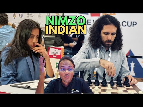 An instructive Nimzo Indian | Divya Deshmukh vs Kourkoulos Stamatis | FIDE World Cup 2025