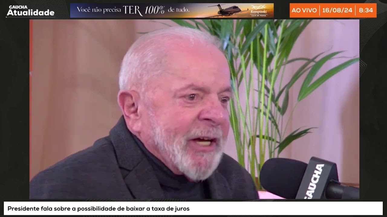 "Se está faltando picanha é porque tem consumo demais", diz Lula | Gaúcha Atualidade | 16/08/2024
