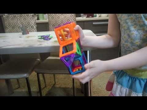 Как сделать ракету из магнитного конструктора