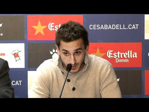 Presentació del nou jugador al CE Sabadell, Fran Piera.