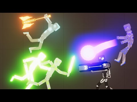 Tech Droids Fight Each Other in People Playground - People Playground 1.21.3