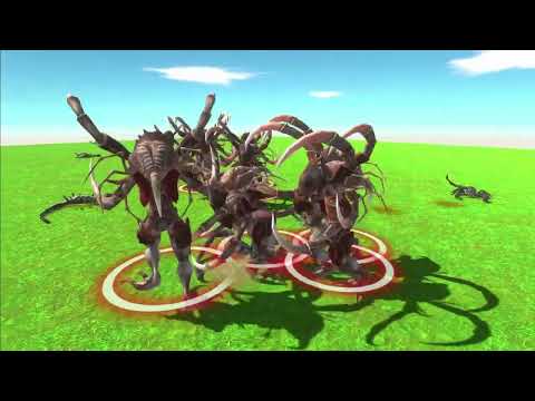 Giant Invertebrates VS Alien Exotica ALL UNITS Fight Battle ARBS | Animal Revolt Battle Simulator