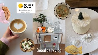 【韓国会社員の一週間Vlog】-15℃で過ごす日常/週4カフェ/在外選挙/シチュー作り