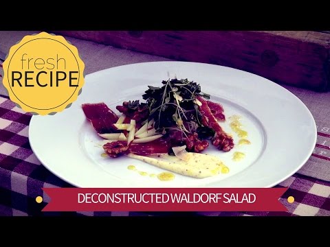 Beautiful Deconstructed Waldorf Salad with Ambrosia Apples Recipe