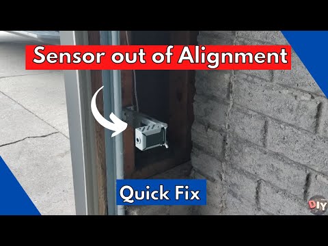 YouTube video about: How to align garage door sensor?