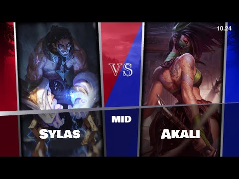 Patch 10.24 Akali MID KR Master vs Sylas