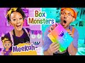 Meekah Blippi Craft Box Monsters And Become Artists For The Day
