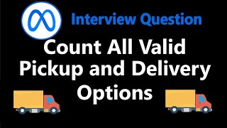 YouTube video 'Count all Valid Pickup and Delivery Options - Leetcode 1359 - Python'