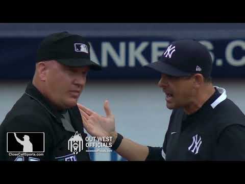 Ejection 164 - Aaron Boone Ejected After Consecutive Walks & Pitching Change Over Jeff Nelson's Zone