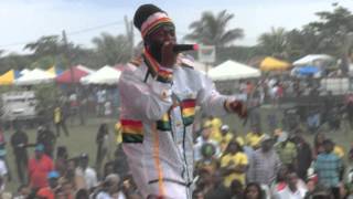 Capleton &quot;Rock stone&quot; at Rebel salute 2015