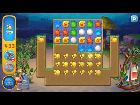 Fishdom level 21 Gameplay (iOS Android)
