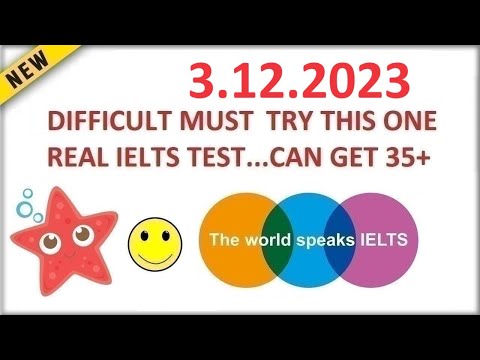 BRITISH COUNCIL IELTS LISTENING TEST 2023 WITH ANSWERS - 3.12.2023