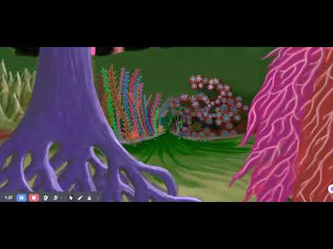 Arkadia Zoomquilt – An infinitely zooming floral botanical painting 1