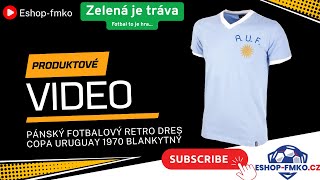 Pánský fotbalový retro dres COPA Uruguay 1970 blankytný