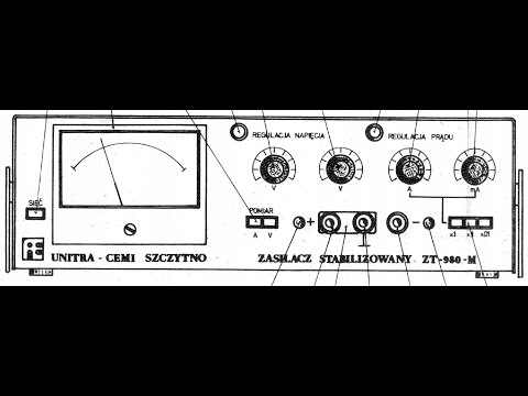 Zasilacz ZT-980-4M 0-100V, 0-0,5A ,50W  Opening + test