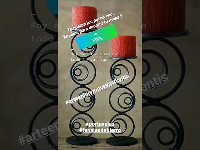 Vídeo relacionado con Candelabro Medieval Forjado a Mano - Portavelas, portavelas - Larp Vikingo