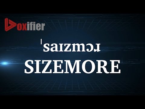 How to Pronunce Sizemore in English - Voxifier.com