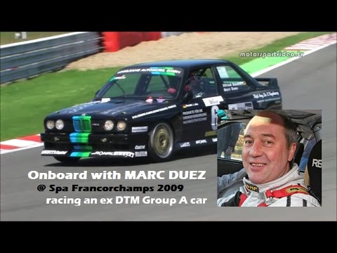 Onboard with Marc Duez 2009 @ Spa in an ex DTM M3 from 1987 (Vogelsang)