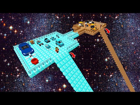 1$ FAKİR UZAY RAMPA VS 1000$ ZENGİN UZAY RAMPA 😱 - Minecraft