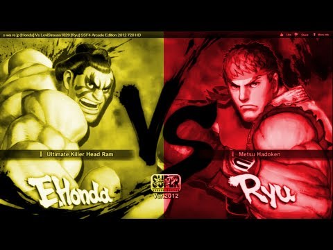 o wa re jp [Honda] Vs LeviStrauss1829 [Ryu] SSF4 Arcade Edition 2012 720 HD