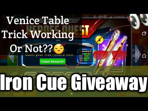Venice Table Trick||Working Or Not??||Free Iron Cue||By AZIZ 8BP. Video