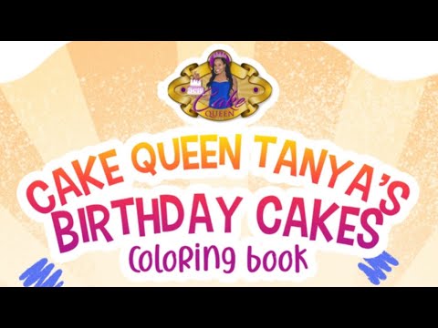 Tropical Cake Coloring Page | Cake Queen Tanya
