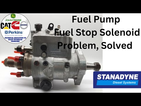 Stanadyne Fuel Pump solenoid valve replacement.fuel stop solenoid Problem.