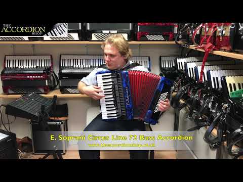 E Soprani Circus Line 72 Bass Accordion