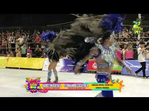 Comparsa Imperio 2023 - Pasistas Fernando Escayola y Agostina Ayala -1ra Noche-Carnaval de Concordia