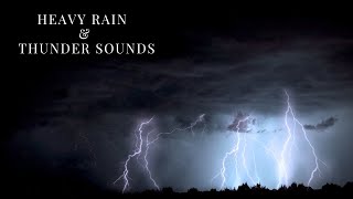 RAIN and THUNDER real sound for sleeping 4 Hours | Relax & SLEEP INSTANTLY