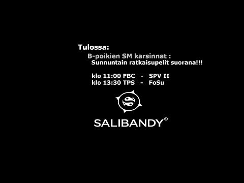 B-poikien SM-karsinnat FBC-SPV II