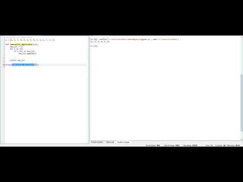 Python Code Walkthrough Remove List Duplicates