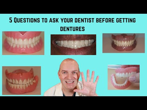 5 Questions to ask your dentist before you get dentures