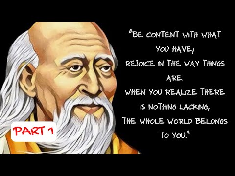 Life Changing! - Lao Tzu Golden Wisdom You Must Learn! - Part 1