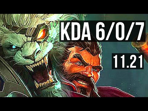 RENGAR vs GRAVES (TOP) | 6/0/7, 3.0M mastery, 1200+ games, Dominating | KR Grandmaster | 11.21