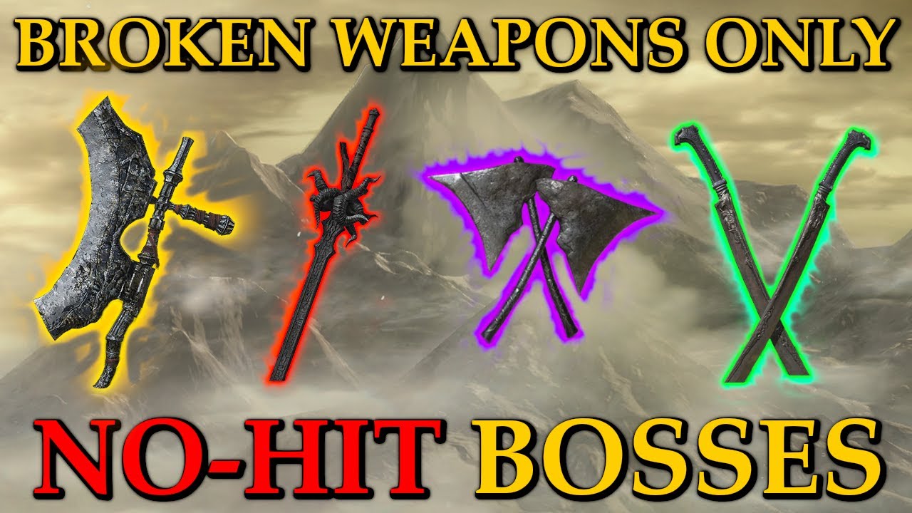 I NO-HIT Dark Souls 3 Using BROKEN WEAPONS!