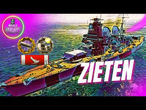 German Battleship ZIETEN wows: Stronger then BISMARCK - World of Warships 2022 #gaming