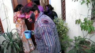 preview picture of video 'Holi 2010 at Ambah: Part 1'