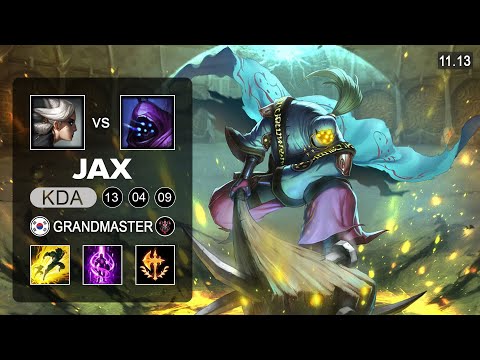 Jax Top vs Camille - KR Grandmaster Patch 11.13