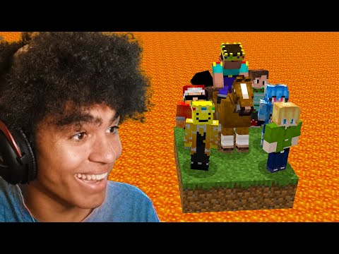 KingSammelot - I Survived Minecraft Lava Rising With a Horse...