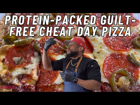 🔥 Protein-Packed Guilt-Free Cheat Day Pizza | 180g Protein | Healthy & Delicious! 🍕💪