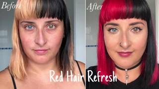 How I Dye My Hair Pillarbox Red